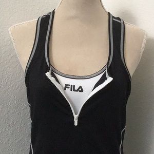 Fila Black White Athletic Top Sm